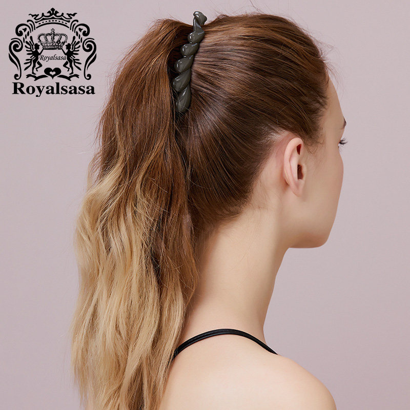 皇家莎莎果冻色水滴形高级感香蕉夹扭夹八字夹百搭淑女气质款发卡