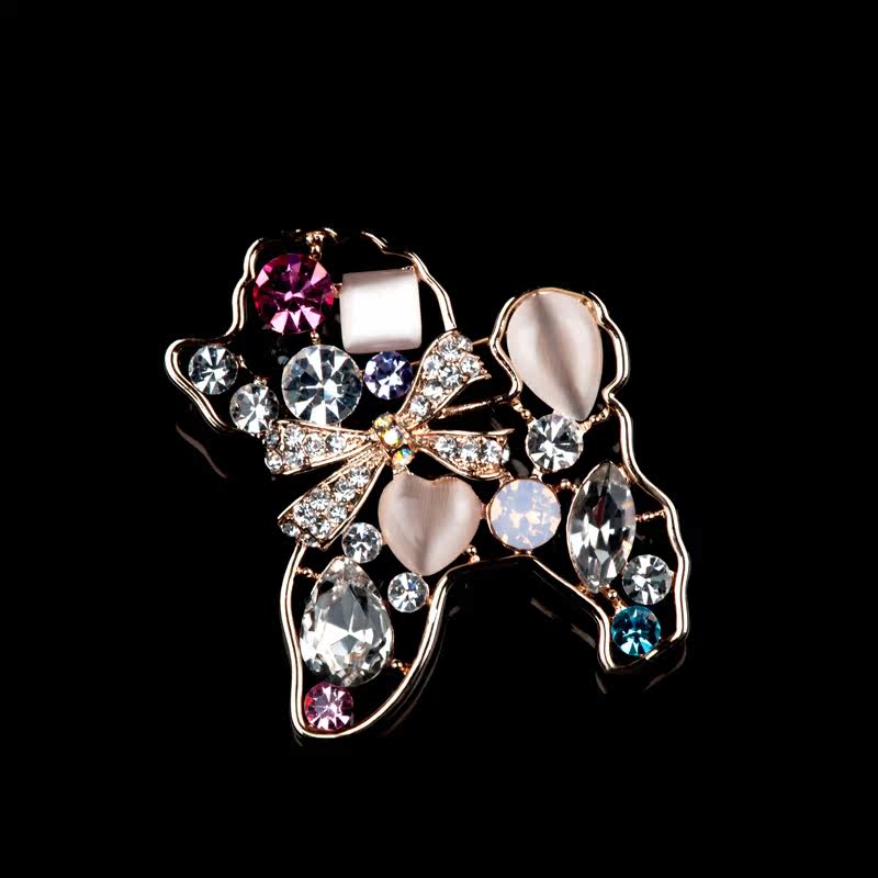 Broche femme ROYA L SASA en cristal artificiel - Ref 1178856 Image 3