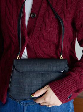 伯爵夫人Comtesse马毛编织单肩包