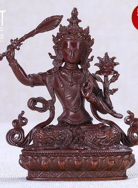 文殊菩萨摆件随身密宗小佛像