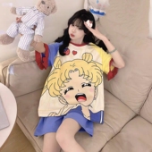 短裤 短袖 纯棉薄款 加大码 2026新款 胖夏天家居服套装 女士睡衣夏季