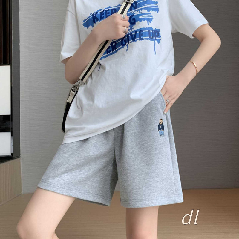 高质量高腰休闲短裤女2024夏季宽
