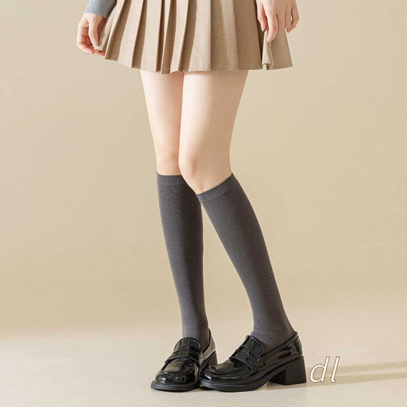 春秋纯色压力女袜长筒袜小腿袜袜