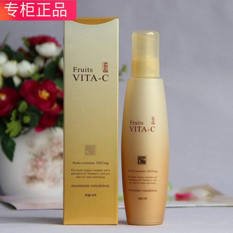 VITA-C水果之乡名品维C保湿柔肤乳 护肤乳液滋润韩国welcos正品