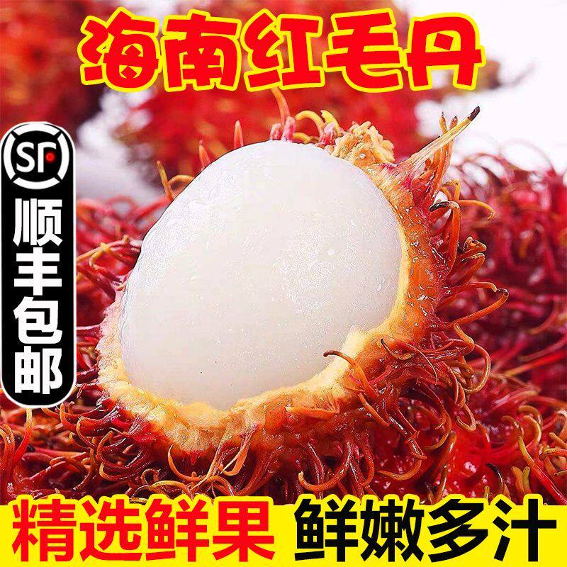【顺丰冷链】高档海南红毛丹毛荔毛丹/毛荔枝