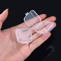 Ins-style transparent jewelry storage small box, mini travel portable set, anti-oxidation earrings, necklaces, student organization thumbnail 4