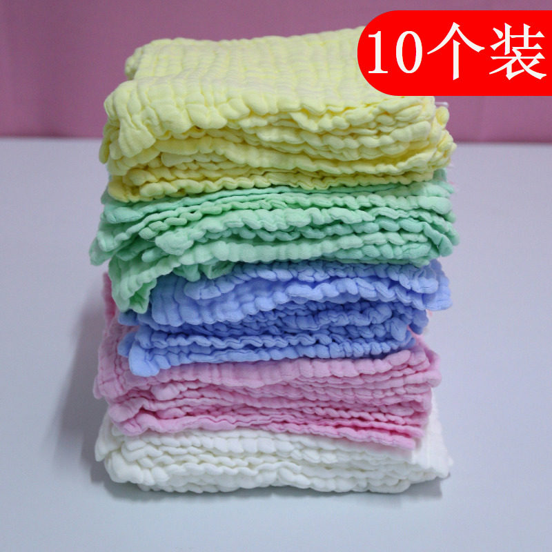 10条装家用全棉纱加厚洗碗布清洁抹布百洁不布擦碗吸水沾油洗碗巾