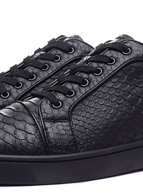 欧美AGZ CL蛇纹低帮男鞋时尚潮流板鞋黑色红底女鞋休闲运动情侣鞋