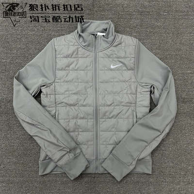 耐克立领外套女子保暖夹克棉服