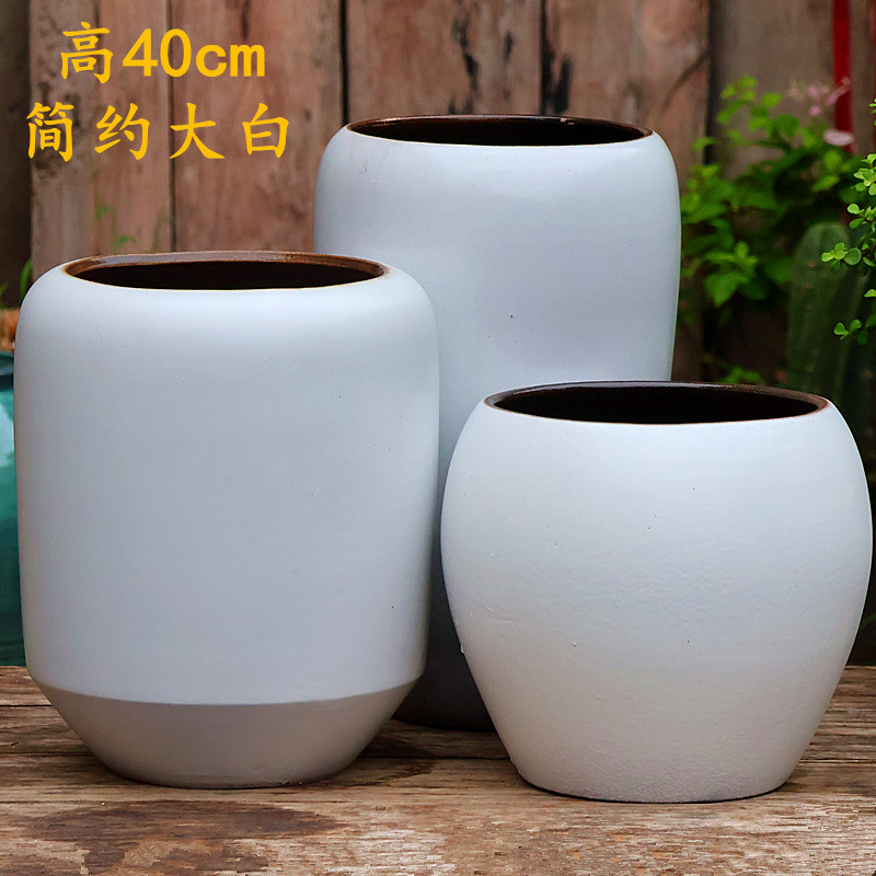 粗陶简约陶瓷粗陶大号花盆