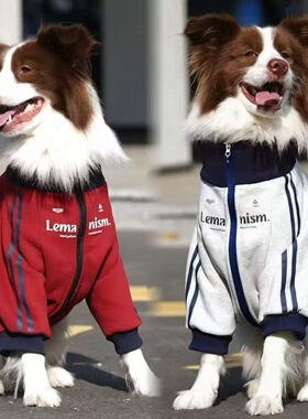 雪纳瑞博美泰迪加绒保暖拉链外套帅气潮秋冬新款猫咪狗狗宠物衣服