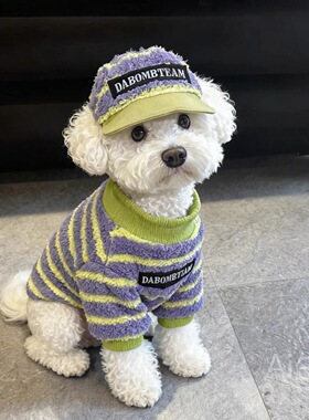 狗狗衣服中小型犬秋冬保暖加绒加厚雪纳瑞泰迪比熊博美小狗衣服潮