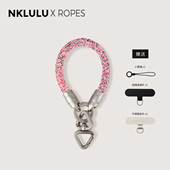 NKLULU创意防盗手机挂绳手指绳链男女防丢汽车钥匙扣包包挂件挂链