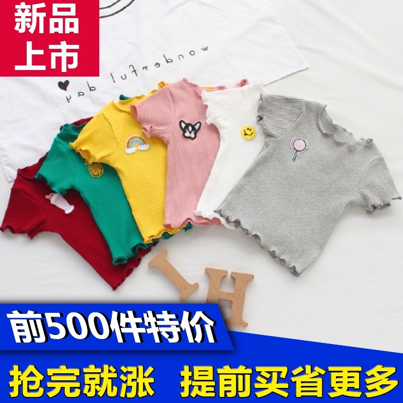 Summer 1 girl Short sleeved T-shirt 2 Boy baby T-shirt At the age of 3 baby half sleeve T-shirt Children's clothing jacket 70 cottonin the Children/Baby/Family fitted , T-shirt  category - from Buy2taobao.com to provide professional Taobao agent buy service