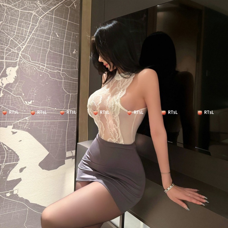 RTSL情趣qq内衣纯欲大尺度角色扮演性感秘书制服套装女士野打裤子