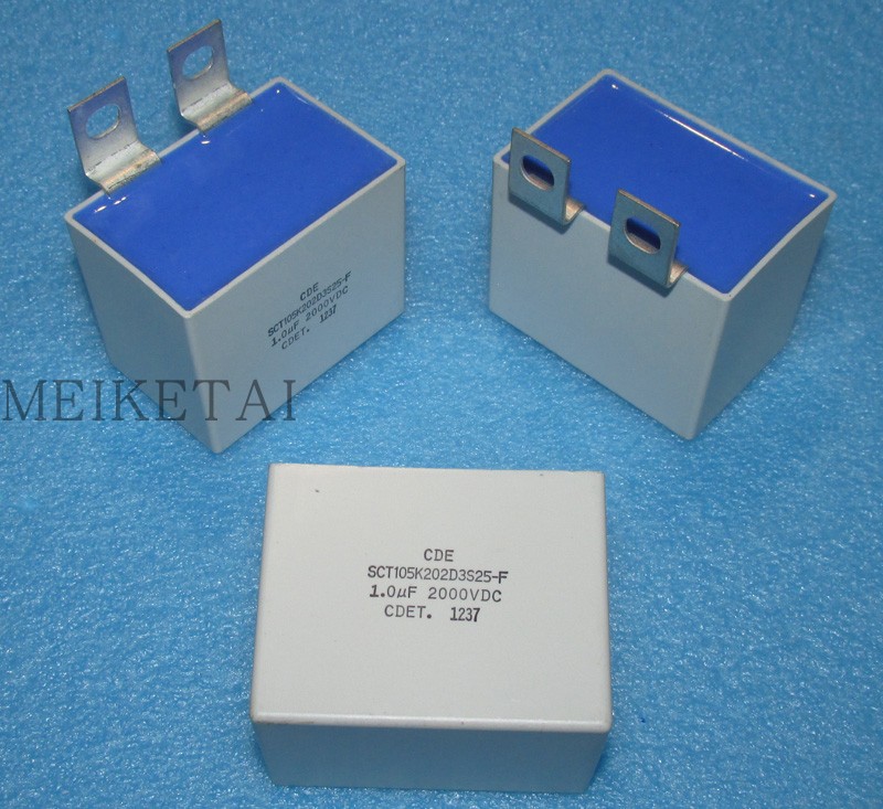 SCT105K202D3S25-F  美国CDE CDET薄膜电容 2000V1UF 脚距孔25MM