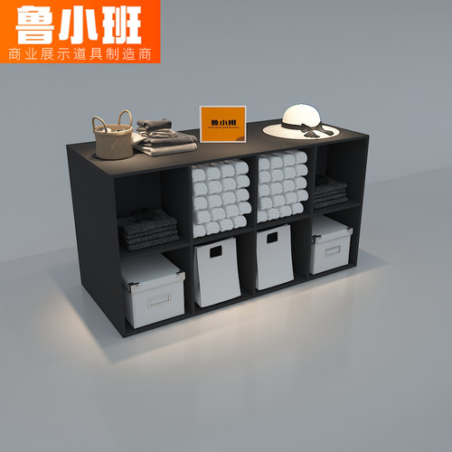 鲁小班ins风服装店双面格子柜