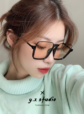 复古茶色大框墨镜女大脸显瘦