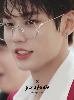 林彦俊同款眼镜框男潮个性眼镜架街拍凹造型平光镜防蓝光眼镜女