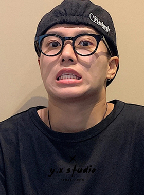韩系眼镜框男潮可配近视平光镜复古小框网红日系复古黑框眼镜女