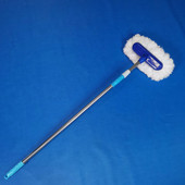 加长不锈钢伸缩杆软毛牛奶丝洗车刷2米长柄洗车拖把清洁工具用品