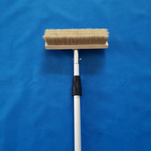 客车货车加长2.4米铝合金伸缩杆鬃毛洗车刷长柄软毛洗车刷拖把