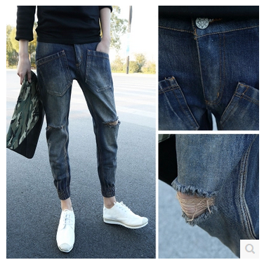 Jeans pour jeunesse pieds Slim pour Quatre saisons - Ref 1466127 Image 3