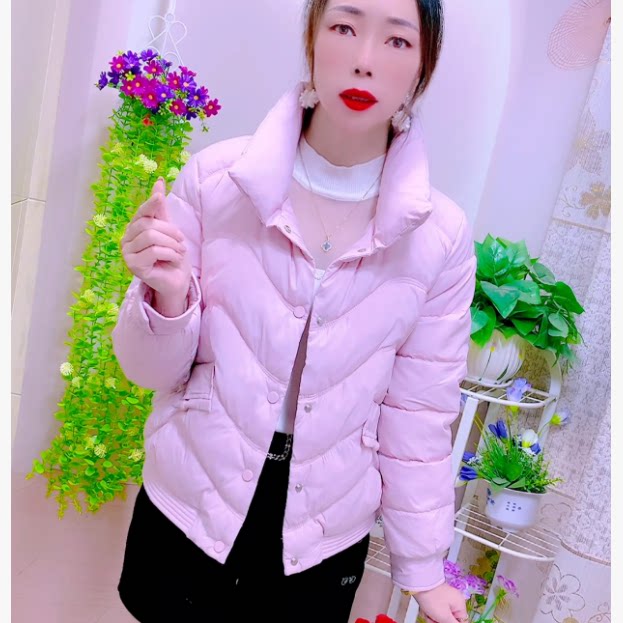 小个子爆款立领显瘦短款棉衣