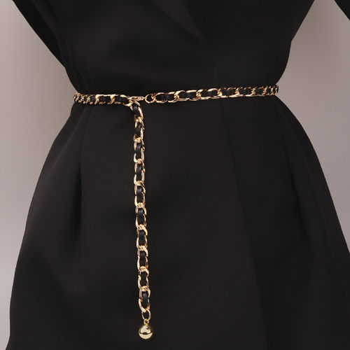 女士花朵心形金属甜美百搭腰链