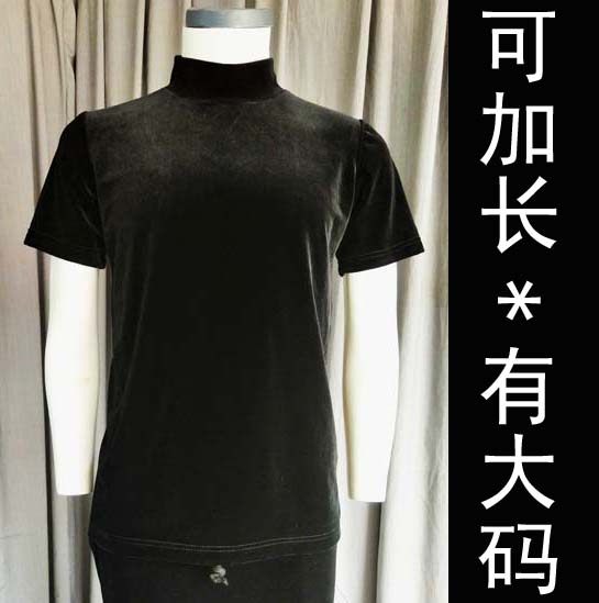 上新金丝绒！半高领打底衫！型男必败单品！男士短袖有加肥加大码