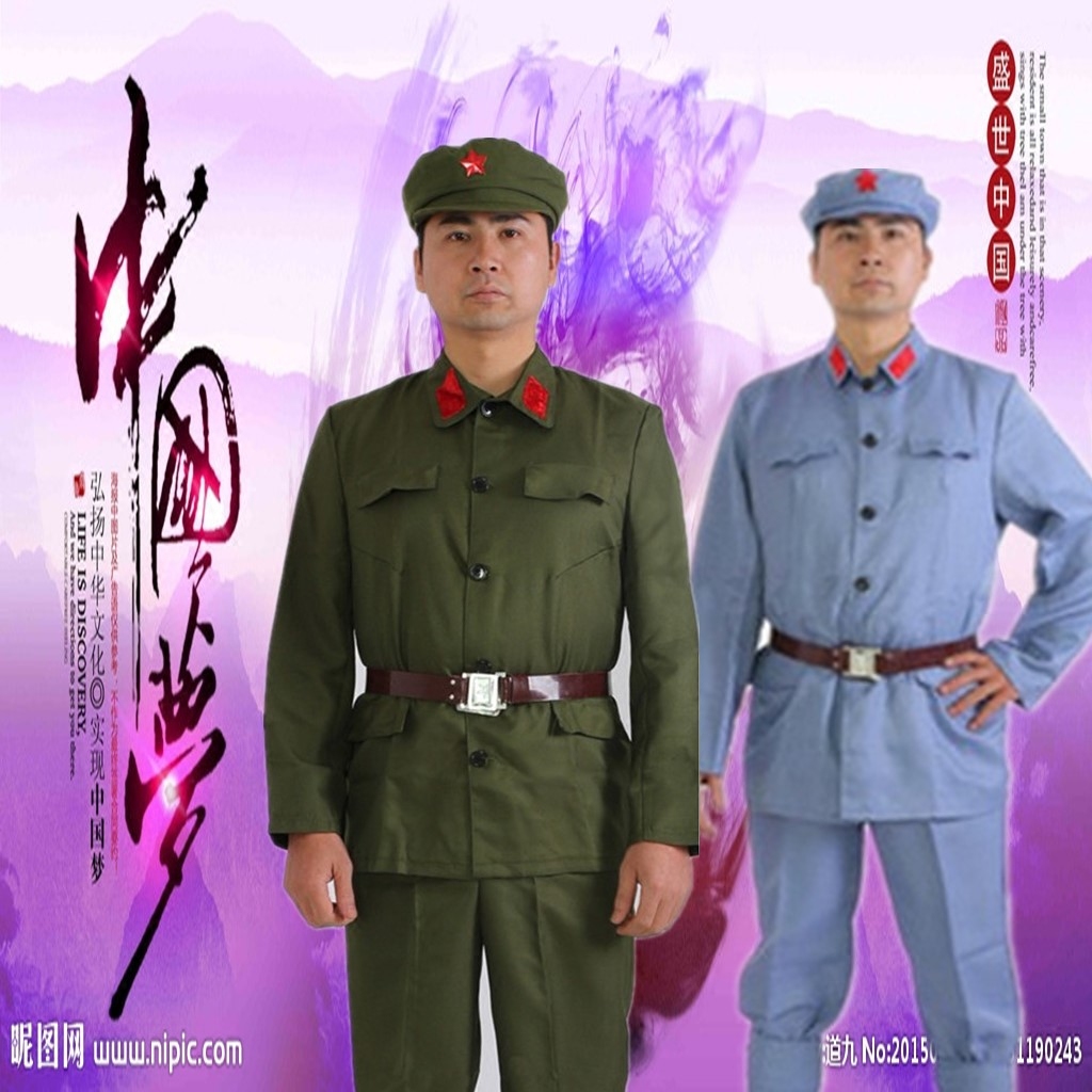 军装抗战长征舞台演出服