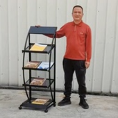 杂志架落地立式 书报刊纸架广告宣传单张展示架铁质收纳架子资料架