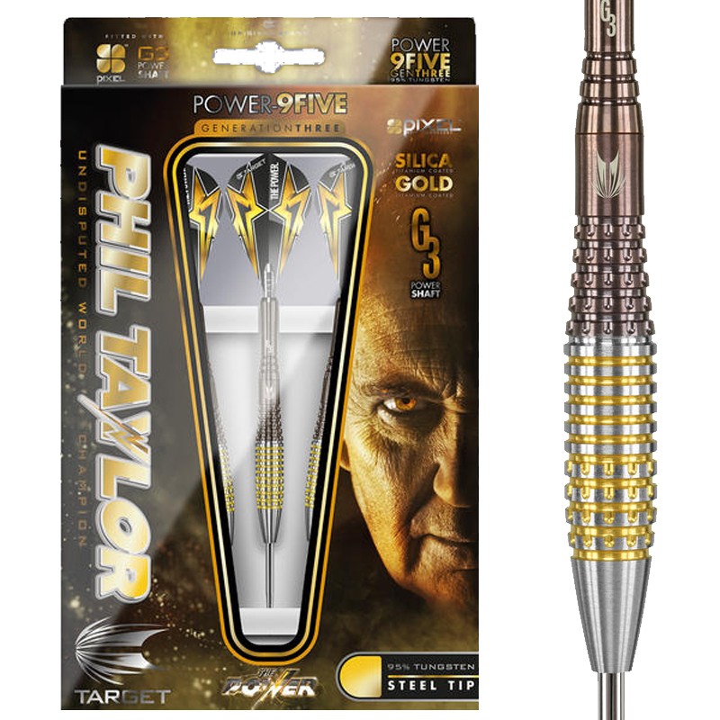 专业飞镖TARGET泰勒钨钢金色酒桶