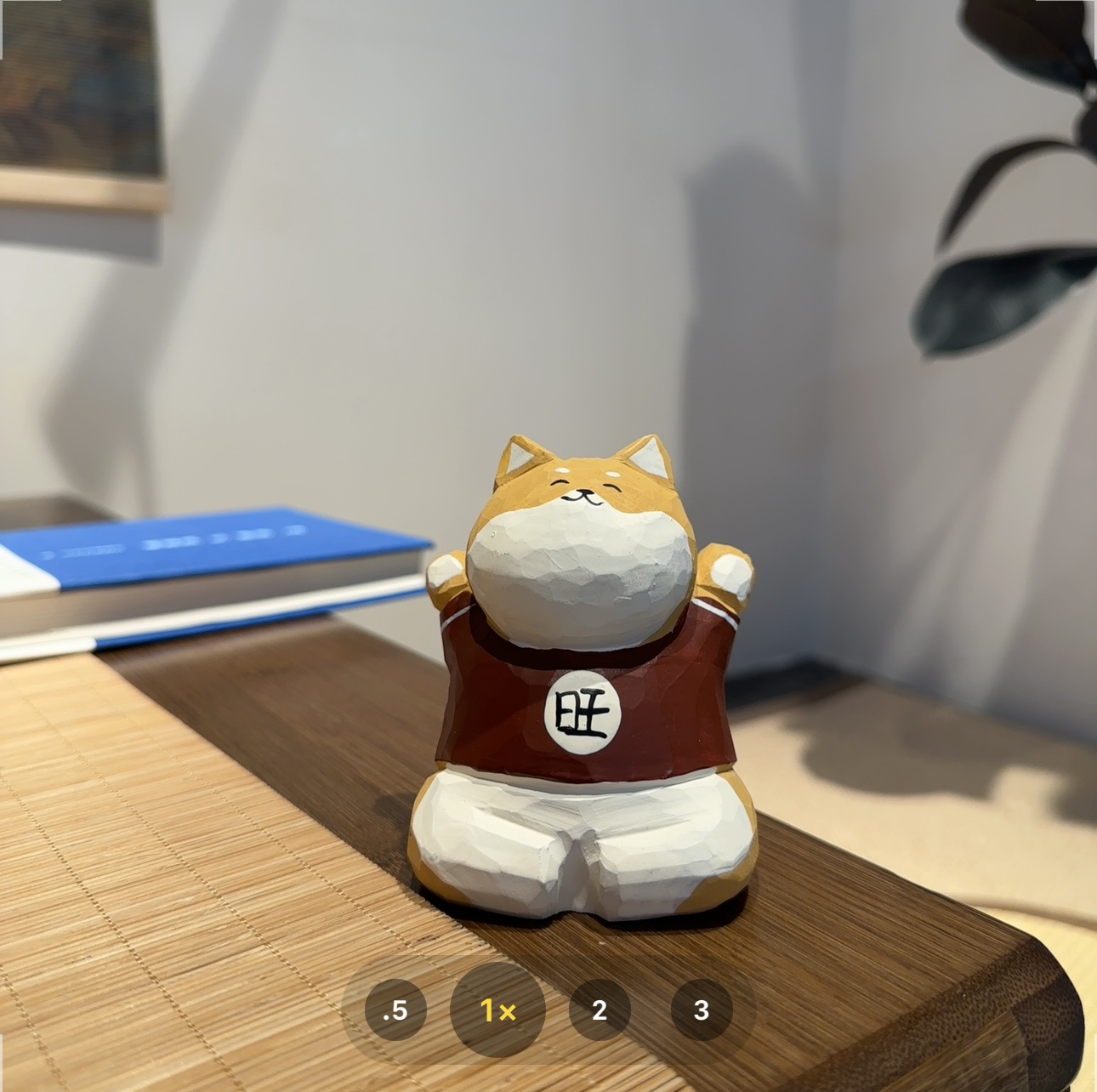 手工旺柴柴犬小狗狗小木雕摆件装饰情绪治愈电脑桌摆件情人节礼物