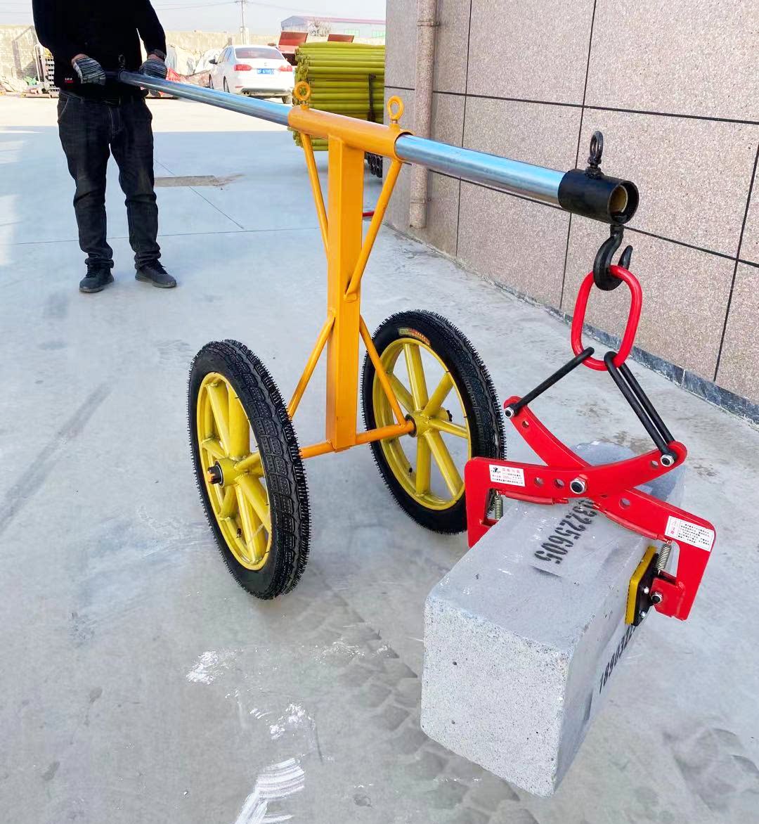 路手推车路沿石安装石牙路石工具安装边搬运车