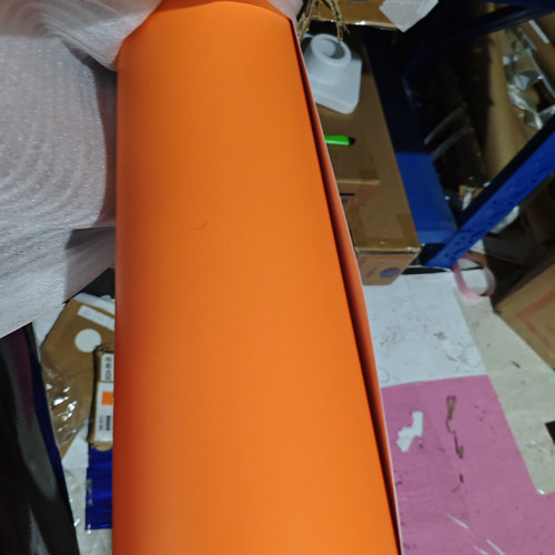 自行车消光烈焰橙贴膜 摩托车护板膜头盔橙色膜不锈钢玻璃改色膜