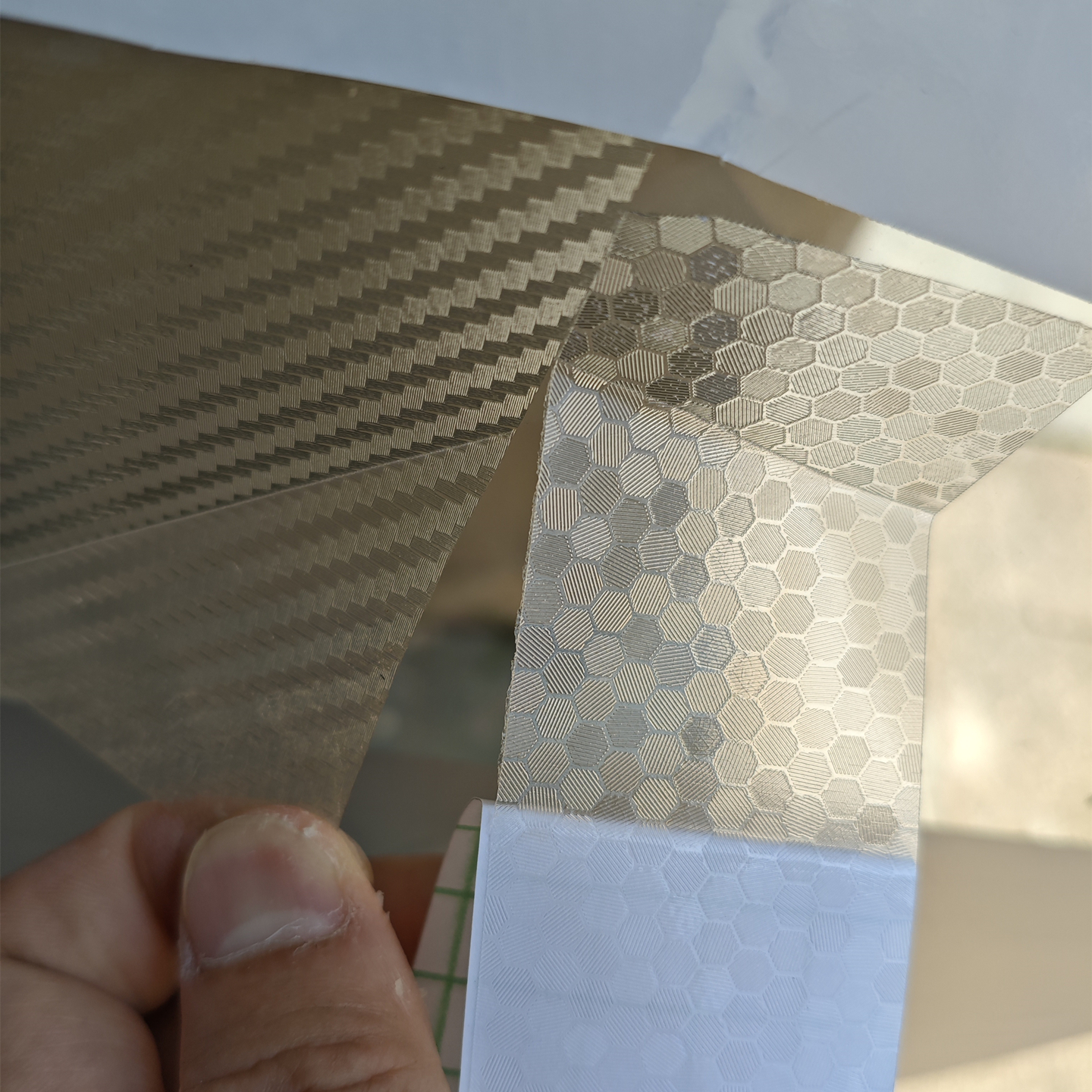 自行车透明蜂窝碳纤贴膜装饰贴纸