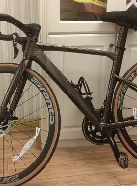 自行车车架亮光贴纸 儿童平衡车山地车公路车改色膜碳纤黑色贴膜