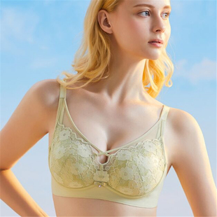 珠密琪6225加厚AB杯三明治硅胶小胸平胸聚拢无侧骨无痕一片式文胸
