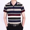 summer Promotion Short sleeved summer men's wear T-shirt Middle-aged and young Easy Lapel Sweater middle age dad poi