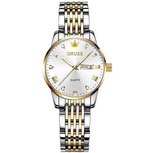 跨境热卖手表潮牌正品手表商务简约表盘夜光女士腕表防水双日历表