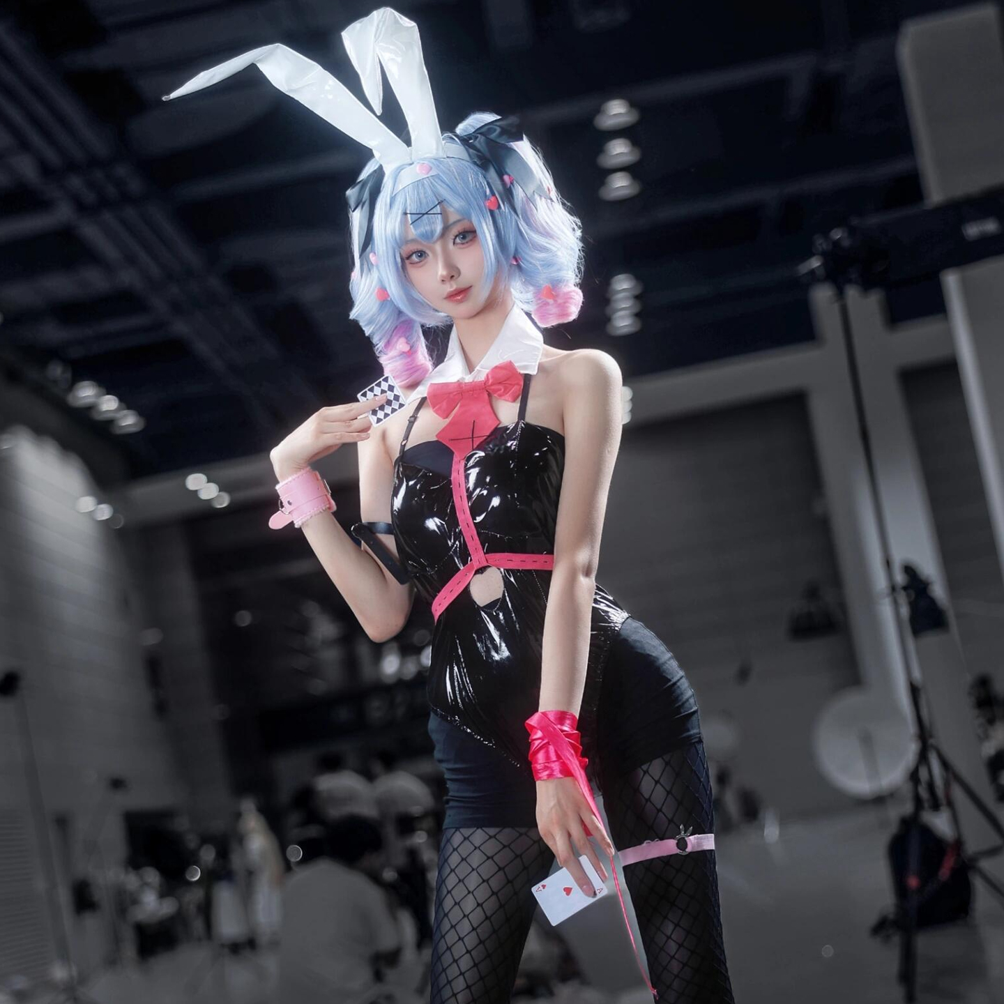 初音兔子洞cosplay服装兔女郎cos服bunny连体衣二次元套装成人