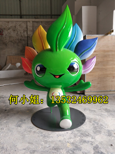 玻璃钢校园公仔卡通人物雕塑定制