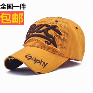 户外bat情侣嘻哈风防晒棒球帽