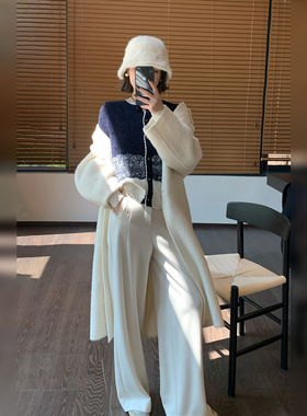 骆衣衣TheLOE/天丝羊毛休闲百搭垂感减龄宽松休闲长裤