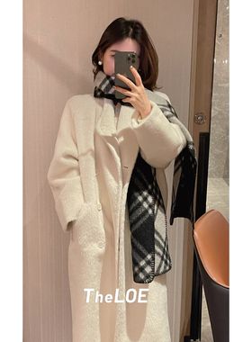 骆衣衣TheLOE/[一生所爱]羊毛羊驼毛宽松减龄长款苏力大衣