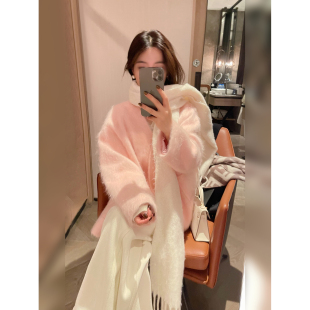 骆衣衣TheLOE 羊毛羊绒百搭休闲宽松高级气质感羊绒大衣