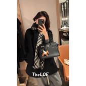 骆衣衣TheLOE 贝贝羊驼毛羊毛高级感西装 领双排扣苏力大衣