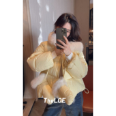 骆衣衣TheLOE 狐狸毛三星大欧包可溯源 重磅翻领羽绒服