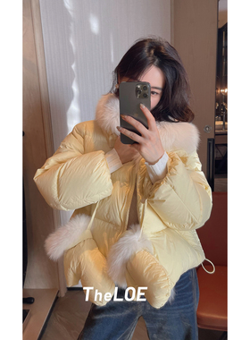 骆衣衣TheLOE/【狐狸毛三星大欧包可溯源】重磅翻领羽绒服